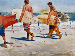 Cape May watercolor by Marie Natale